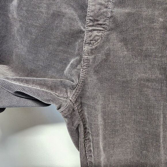 AG Adriano Goldschmied Corduroy Pants Size 30R Gray Stevie Ankle Slim Straight - Picture 5 of 14